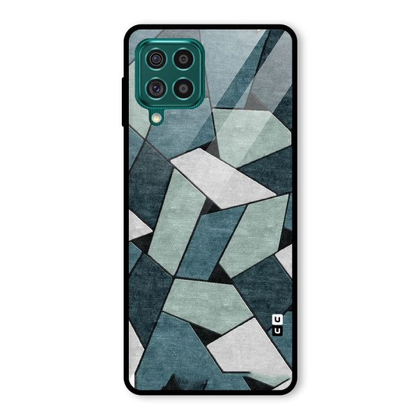 Concrete Green Abstract Glass Back Case for Galaxy F62