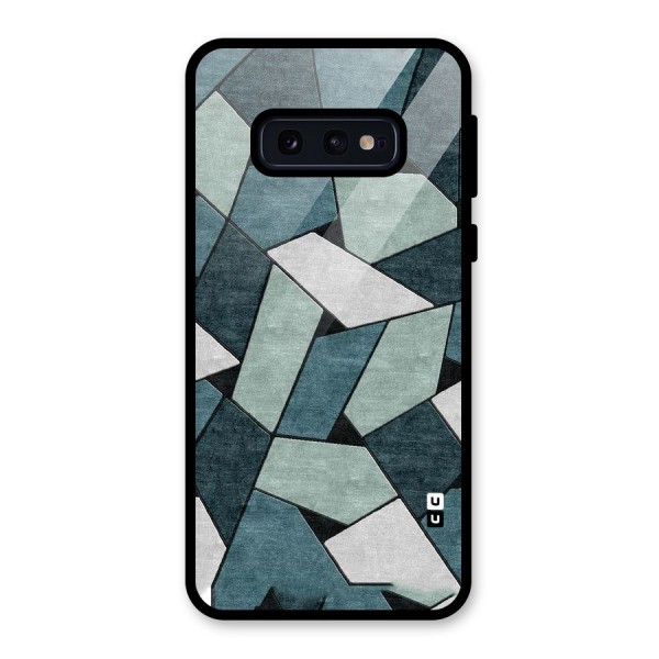 Concrete Green Abstract Glass Back Case for Galaxy S10e