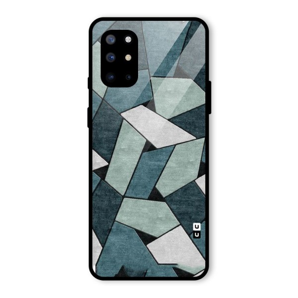 Concrete Green Abstract Glass Back Case for OnePlus 8T