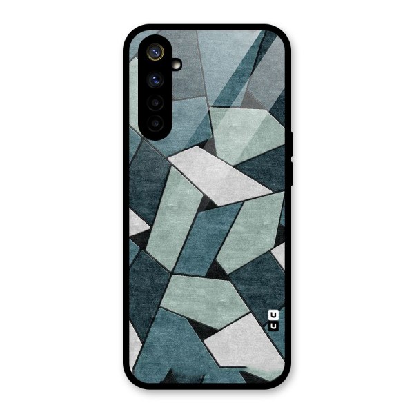 Concrete Green Abstract Glass Back Case for Realme 6