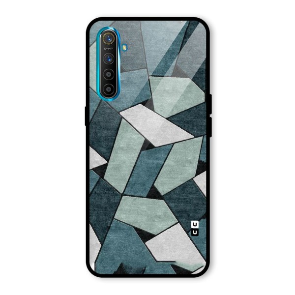 Concrete Green Abstract Glass Back Case for Realme XT