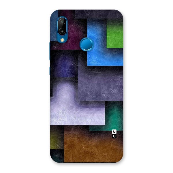 Concrete Squares Back Case for Huawei P20 Lite