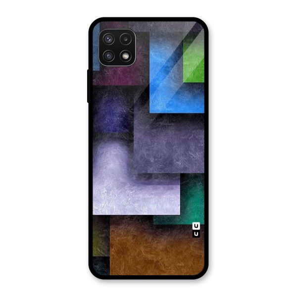 Concrete Squares Glass Back Case for Galaxy A22 5G