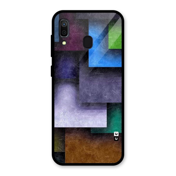 Concrete Squares Glass Back Case for Galaxy A30