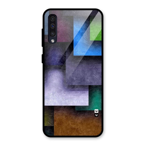 Concrete Squares Glass Back Case for Galaxy A50s