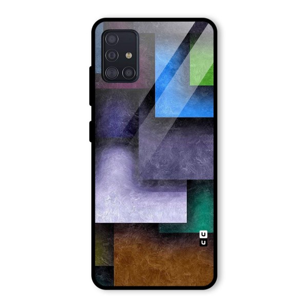 Concrete Squares Glass Back Case for Galaxy A51