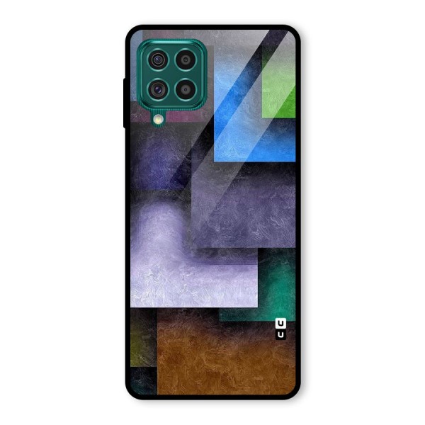 Concrete Squares Glass Back Case for Galaxy F62