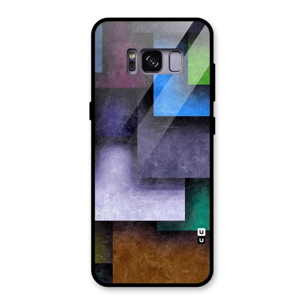 Concrete Squares Glass Back Case for Galaxy S8