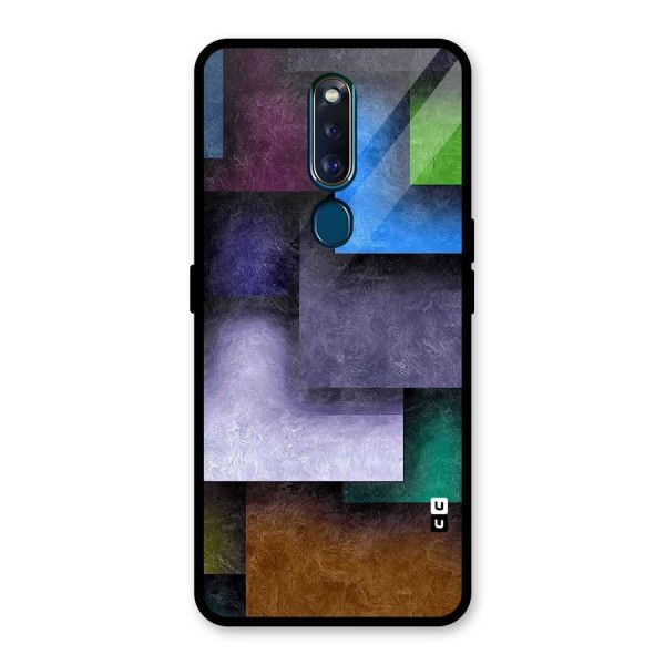 Concrete Squares Glass Back Case for Oppo F11 Pro