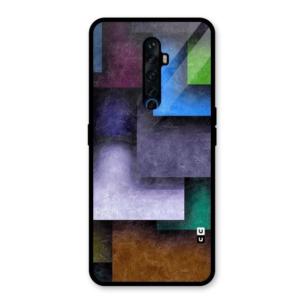 Concrete Squares Glass Back Case for Oppo Reno2 Z