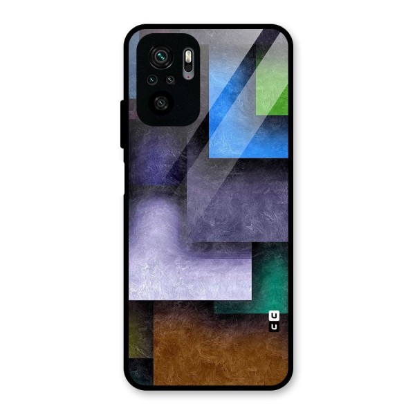 Concrete Squares Glass Back Case for Redmi Note 10