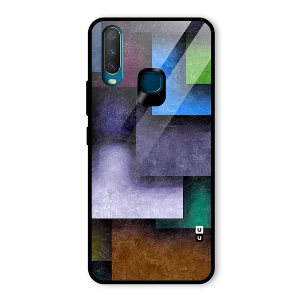 Concrete Squares Glass Back Case for Vivo Y12