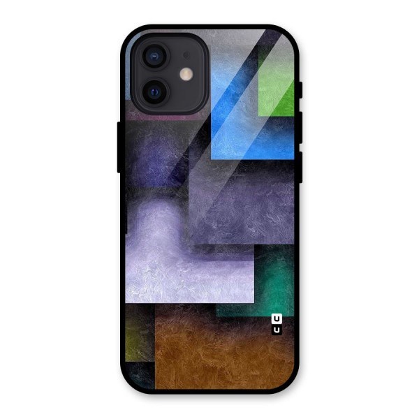 Concrete Squares Glass Back Case for iPhone 12