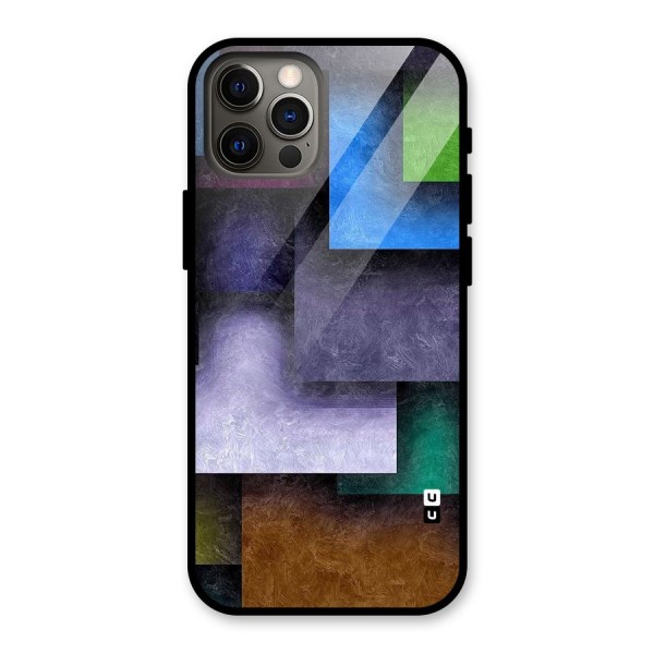 Concrete Squares Glass Back Case for iPhone 12 Pro