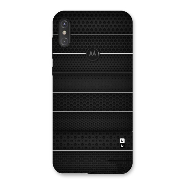 Concrete Stripes Back Case for Motorola One Power