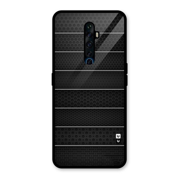 Concrete Stripes Glass Back Case for Oppo Reno2 Z