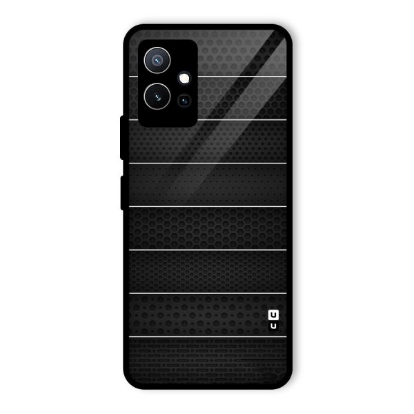 Concrete Stripes Glass Back Case for Vivo T1 5G