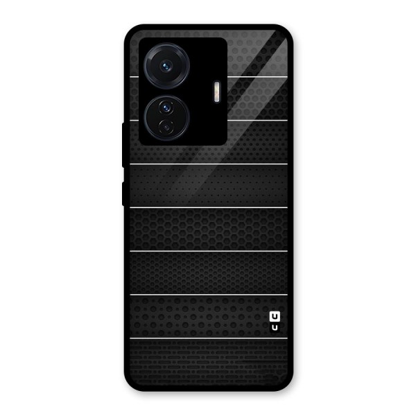 Concrete Stripes Glass Back Case for Vivo T1 Pro