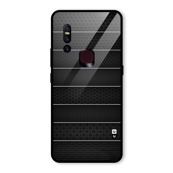 Concrete Stripes Glass Back Case for Vivo V15