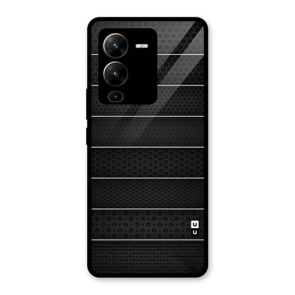 Concrete Stripes Glass Back Case for Vivo V25 Pro