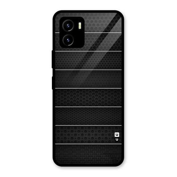 Concrete Stripes Glass Back Case for Vivo Y15s