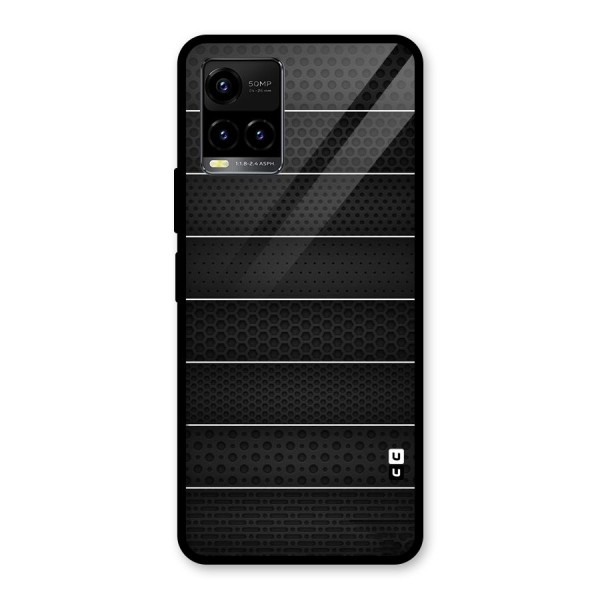 Concrete Stripes Glass Back Case for Vivo Y21 2021