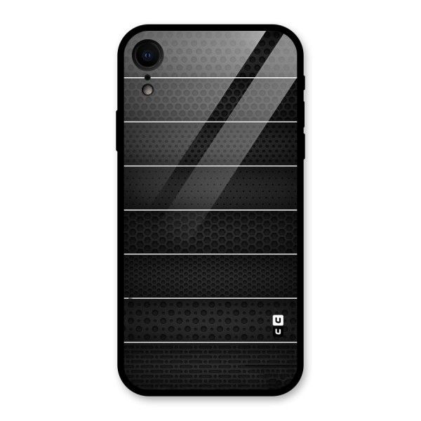 Concrete Stripes Glass Back Case for XR