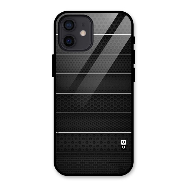 Concrete Stripes Glass Back Case for iPhone 12