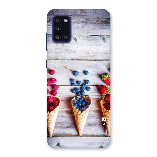 Cone Fruits Design Back Case for Galaxy A31