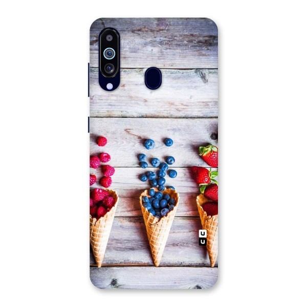 Cone Fruits Design Back Case for Galaxy A60