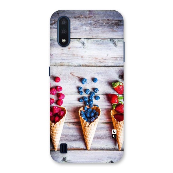 Cone Fruits Design Back Case for Galaxy M01