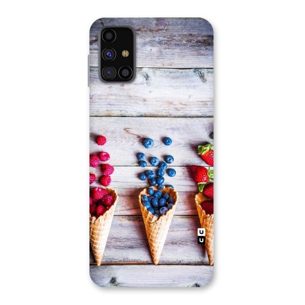 Cone Fruits Design Back Case for Galaxy M31s