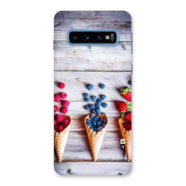 Cone Fruits Design Back Case for Galaxy S10