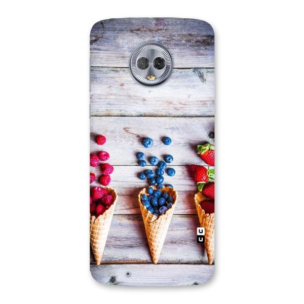 Cone Fruits Design Back Case for Moto G6