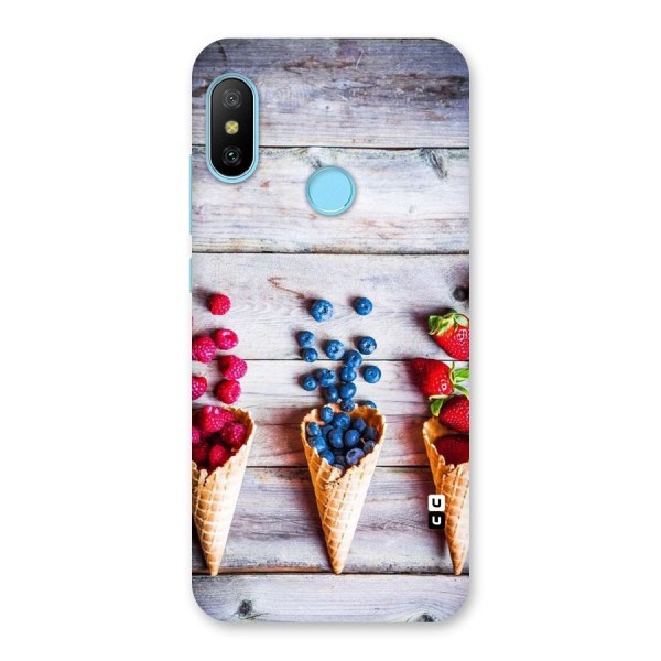 Cone Fruits Design Back Case for Redmi 6 Pro