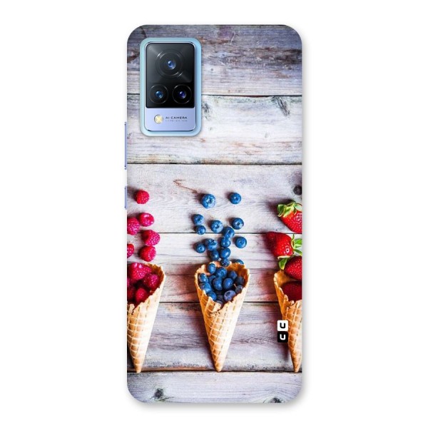 Cone Fruits Design Back Case for Vivo V21 5G