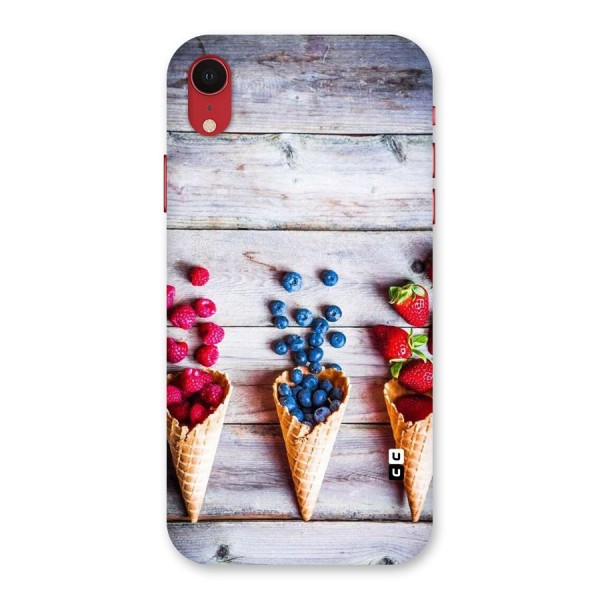 Cone Fruits Design Back Case for iPhone XR