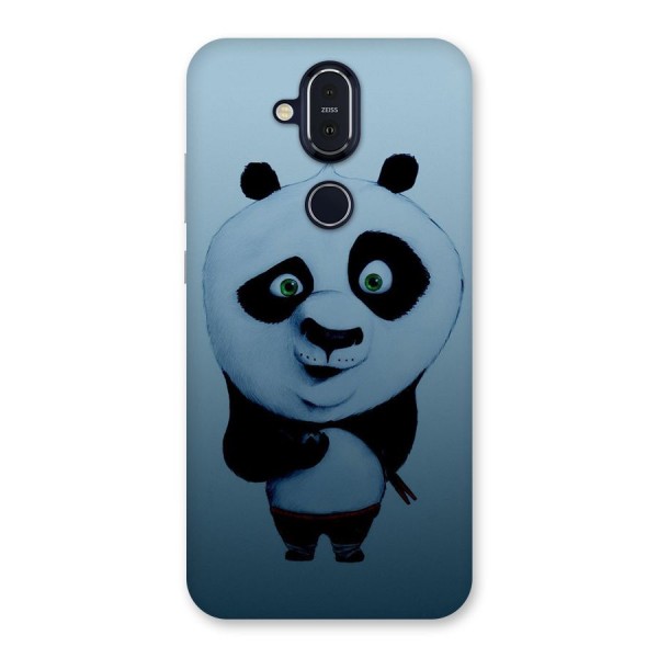 Confused Cute Panda Back Case for Nokia 8.1