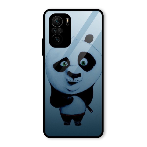 Confused Cute Panda Glass Back Case for Mi 11x