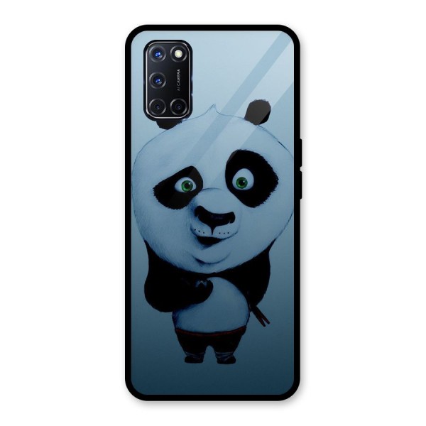 Confused Cute Panda Glass Back Case for Oppo A52