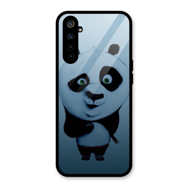 Confused Cute Panda Glass Back Case for Realme 6