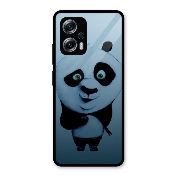 Confused Cute Panda Glass Back Case for Redmi K50i