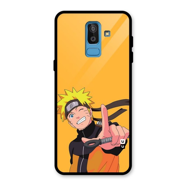 Cool Aesthetic Naruto Glass Back Case for Galaxy J8