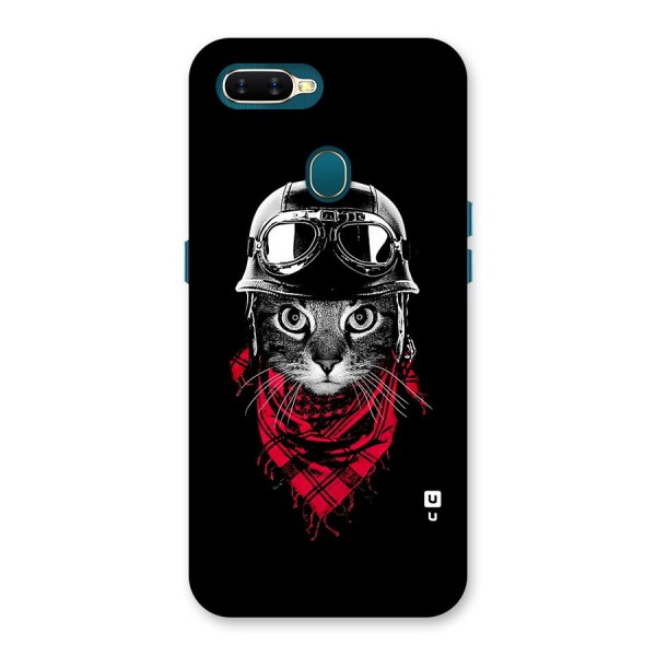 Cool Biker Cat Back Case for Oppo A12