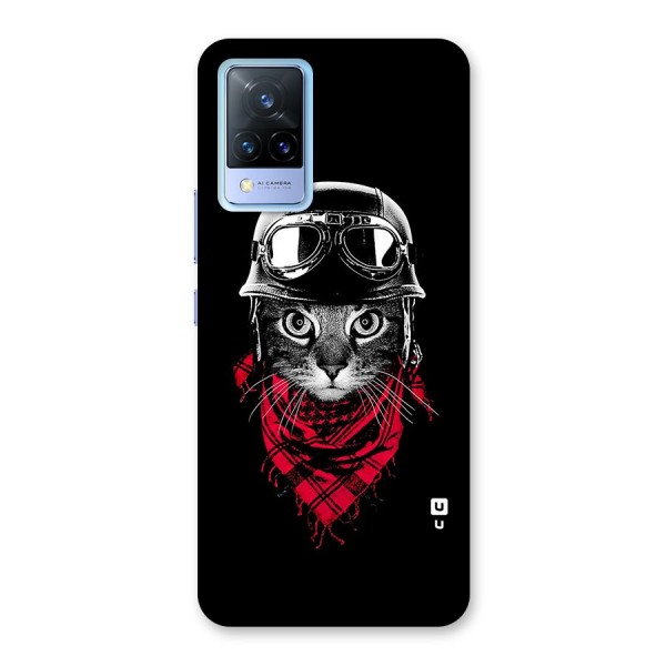 Cool Biker Cat Back Case for Vivo V21 5G