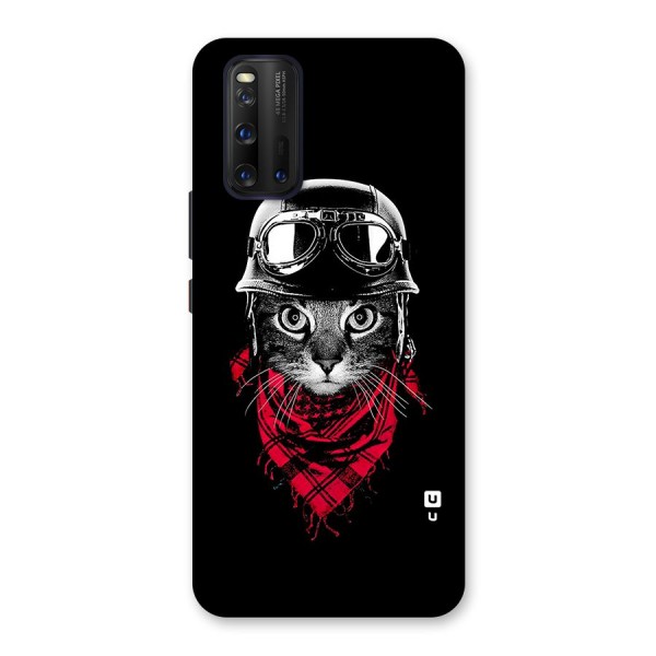 Cool Biker Cat Back Case for Vivo iQOO 3