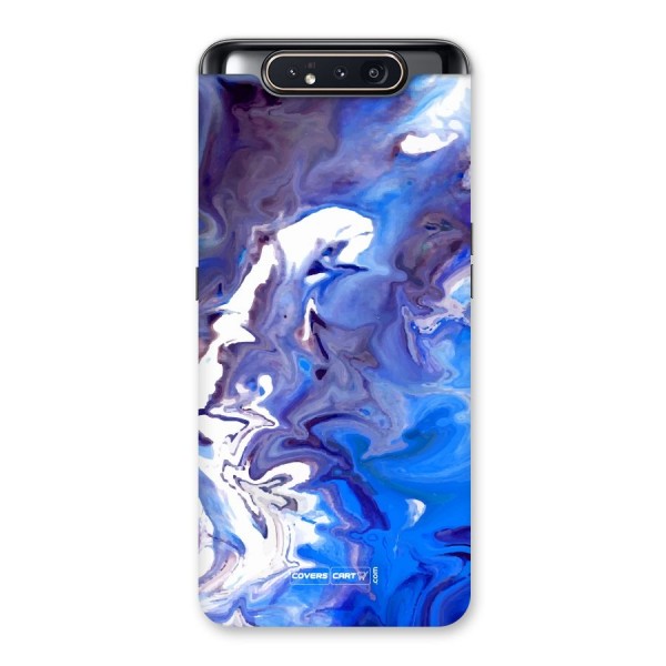 Cool Blue Marble Texture Back Case for Galaxy A80