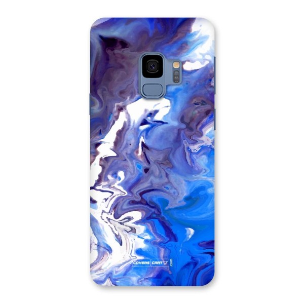 Cool Blue Marble Texture Back Case for Galaxy S9