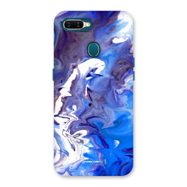 Cool Blue Marble Texture Back Case for Oppo A12