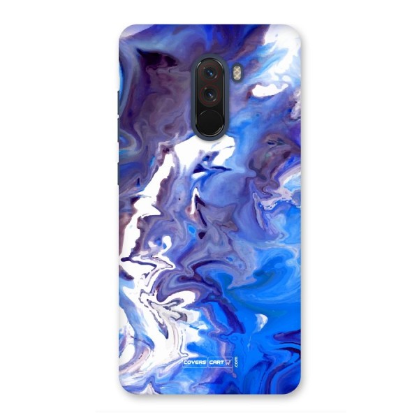 Cool Blue Marble Texture Back Case for Poco F1